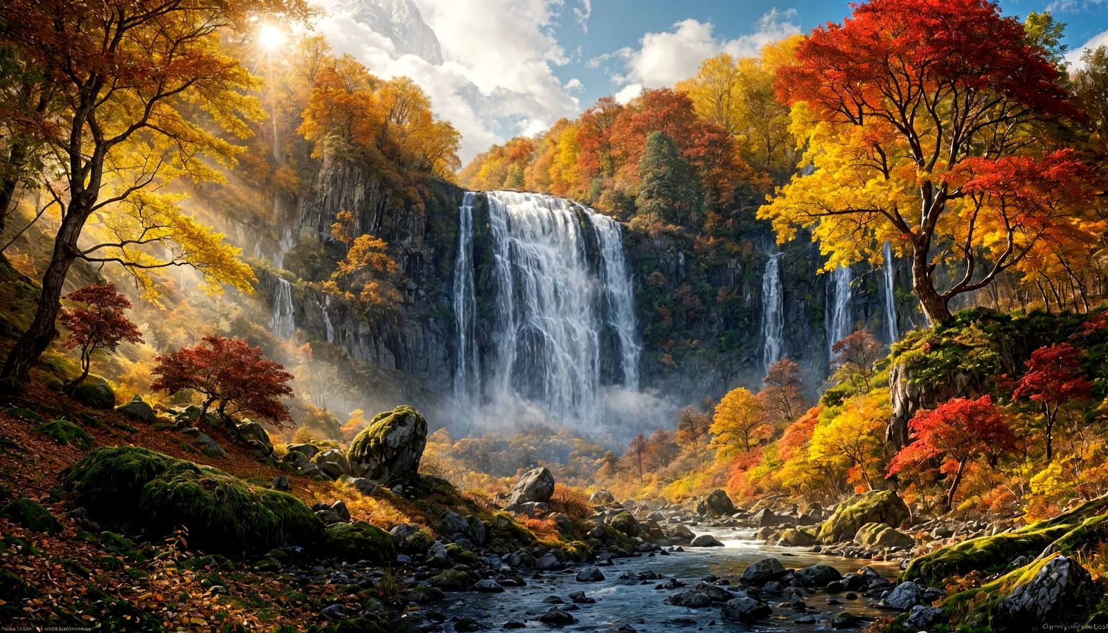 Autumn Waterfalls  by @Katarzyna S-J