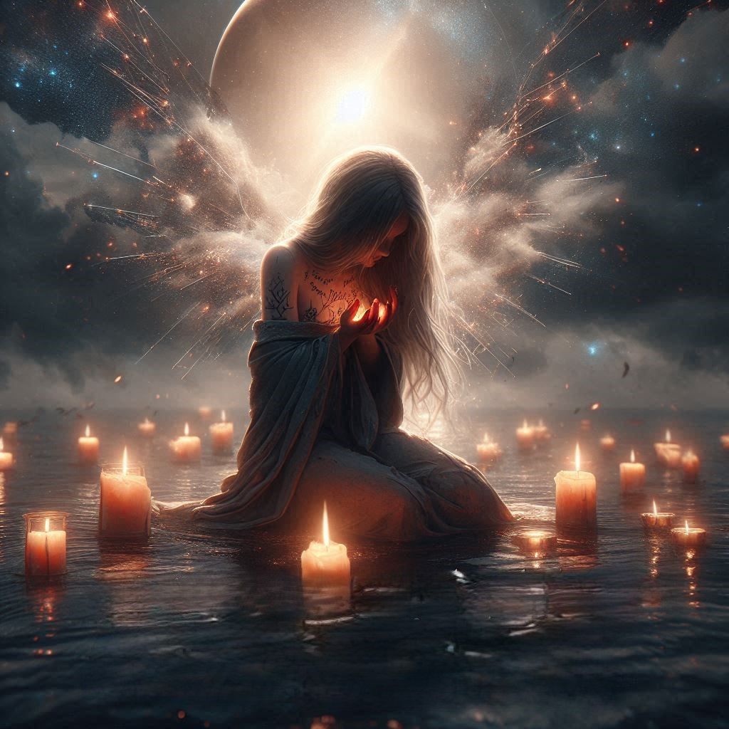 What's the point of living in the dark? 
Trying to stop the bleeding of the heart, 
Tell me why have you forsaken me? 
O...