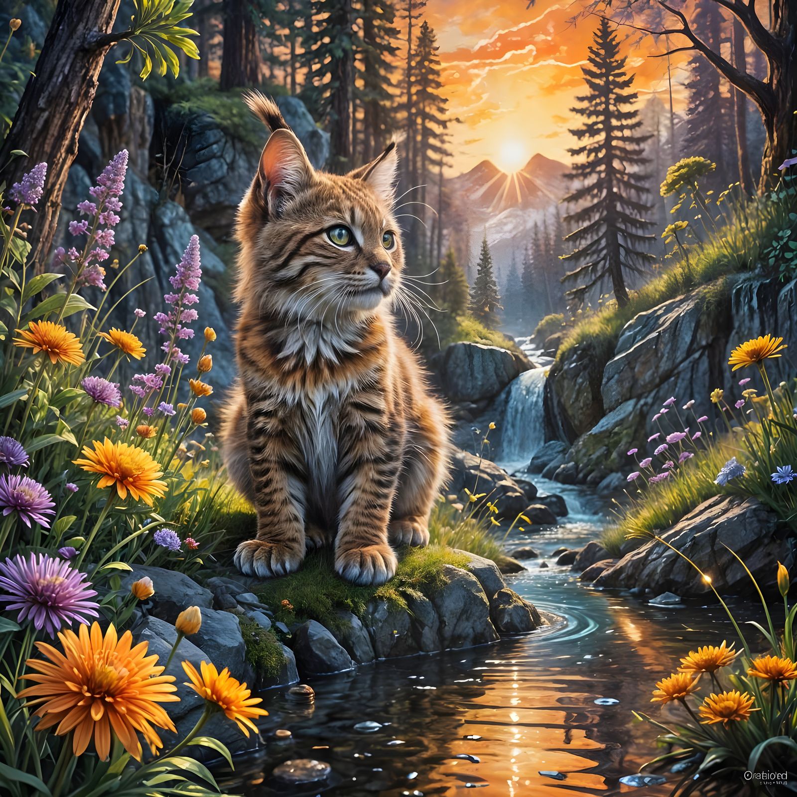 Young bobcat ready to explore life  by @Tiny Pearl Cat