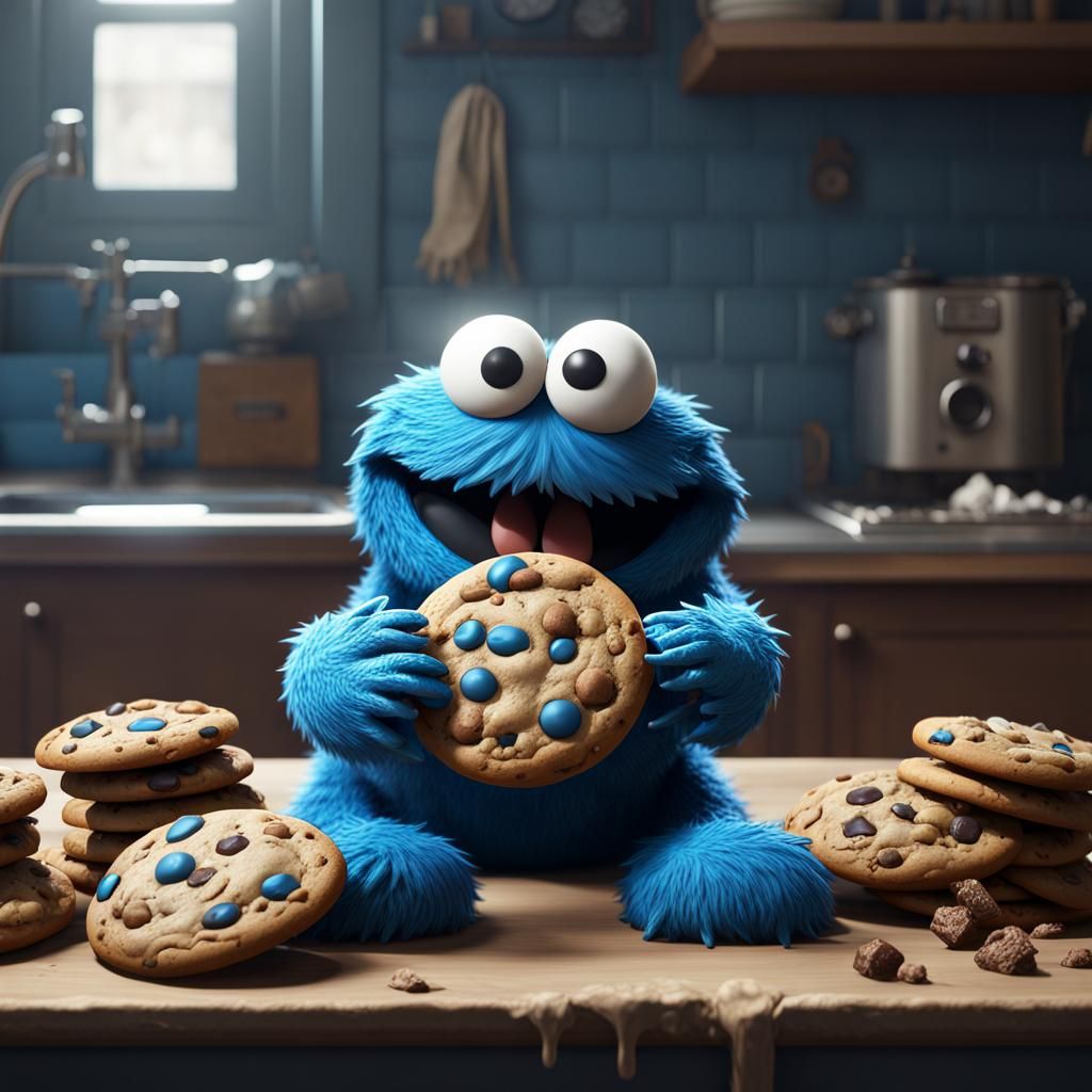 Cookie monster  by @Grazy Dutch