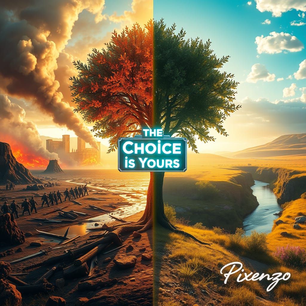 Futuristic Dystopian Battlefield Paradise