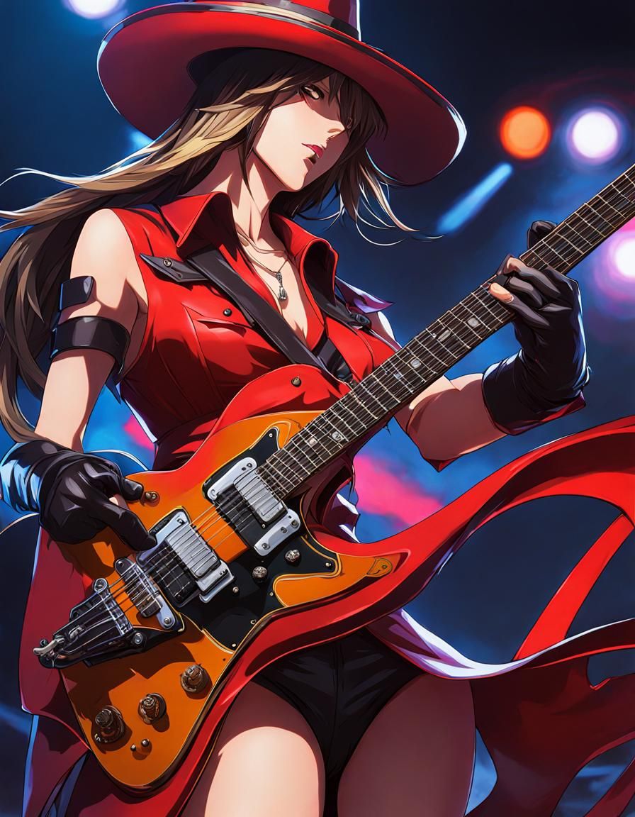 I-No From Guilty Gear Strive Playing Electric Guitar! 