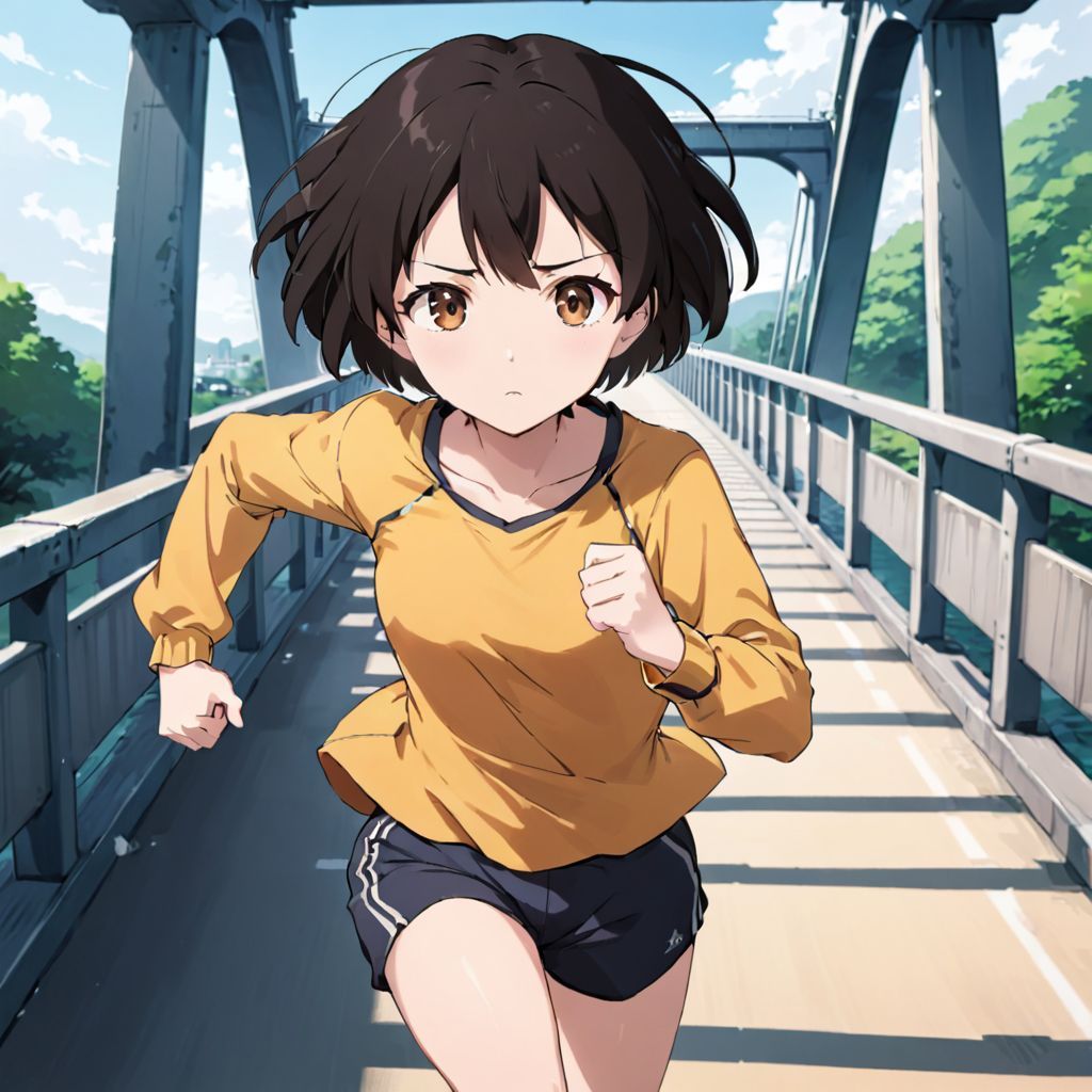 Running on the bridge