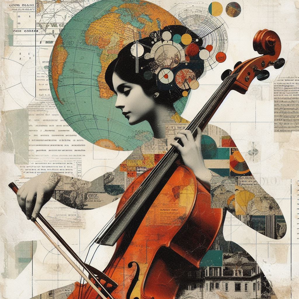 Cellist Collage