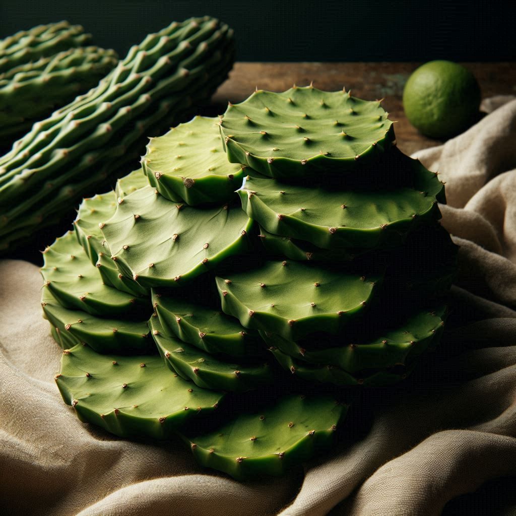 a pile of nopales