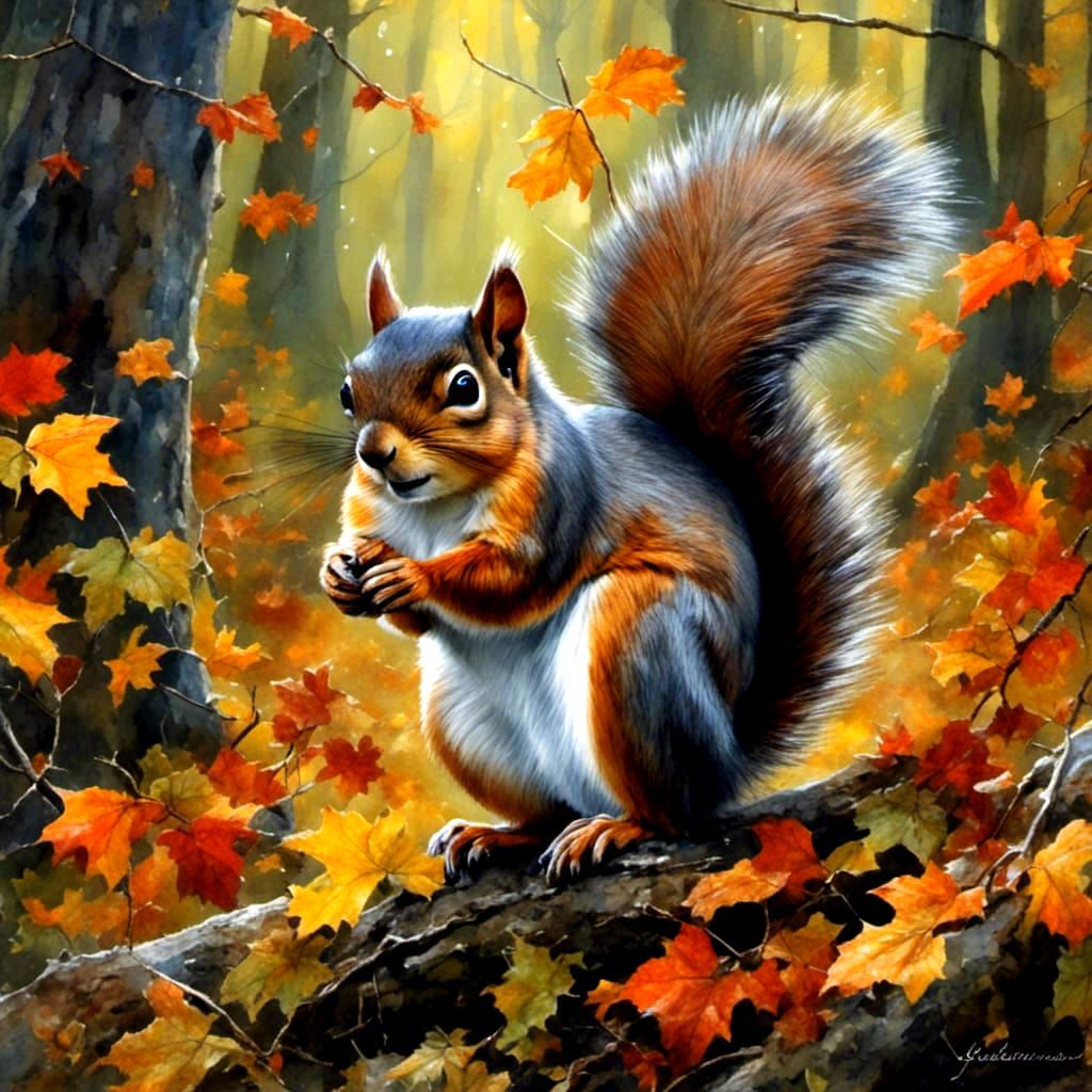<lora:2023 bldg landscape:1.0> night, beautiful squirrel