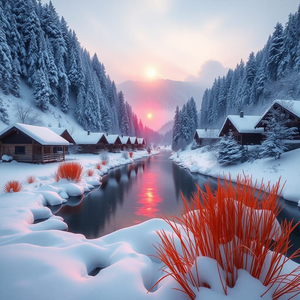 A Switzerland Mountain Winter