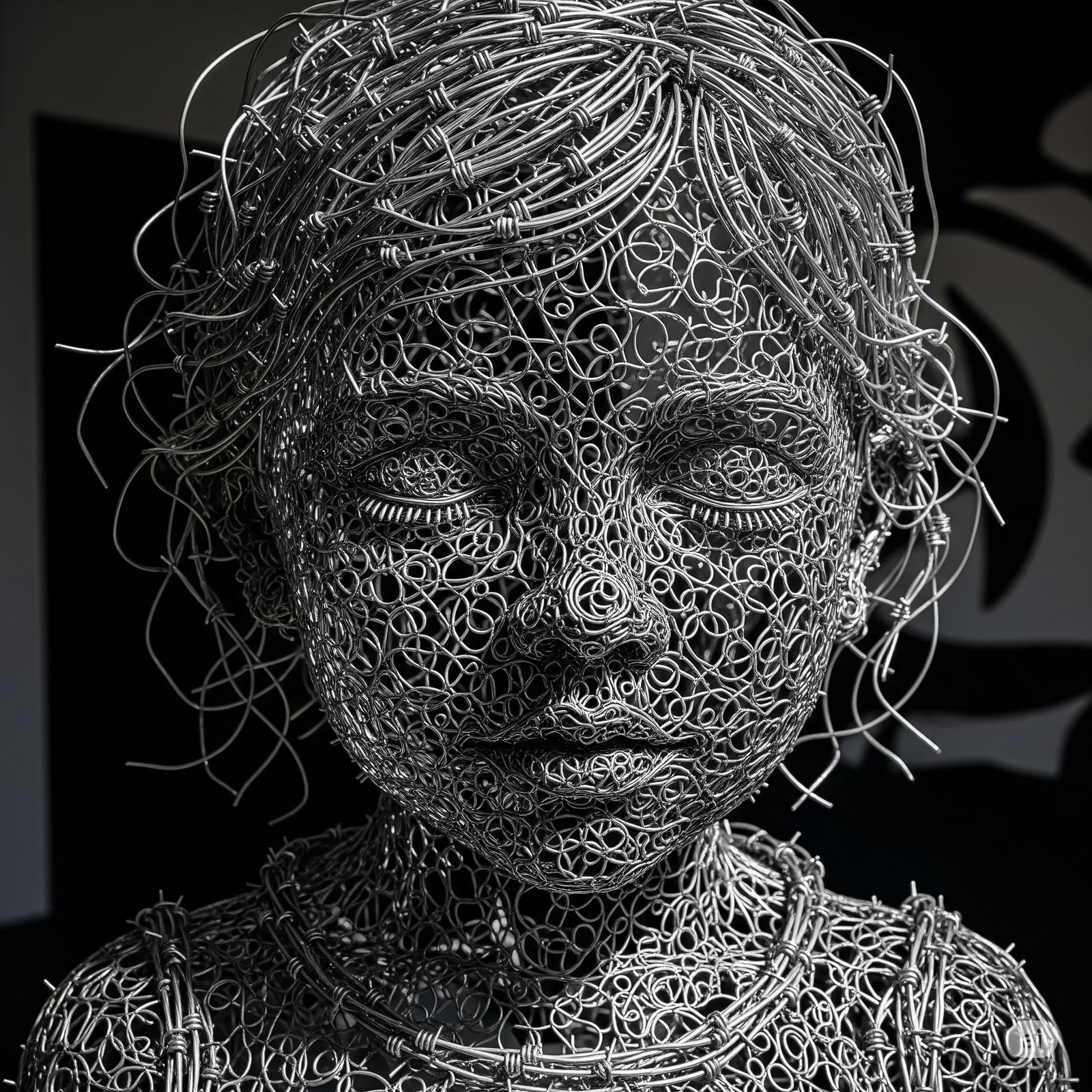 Wired Innocence: Fragile beauty sculpted from resilient twis...