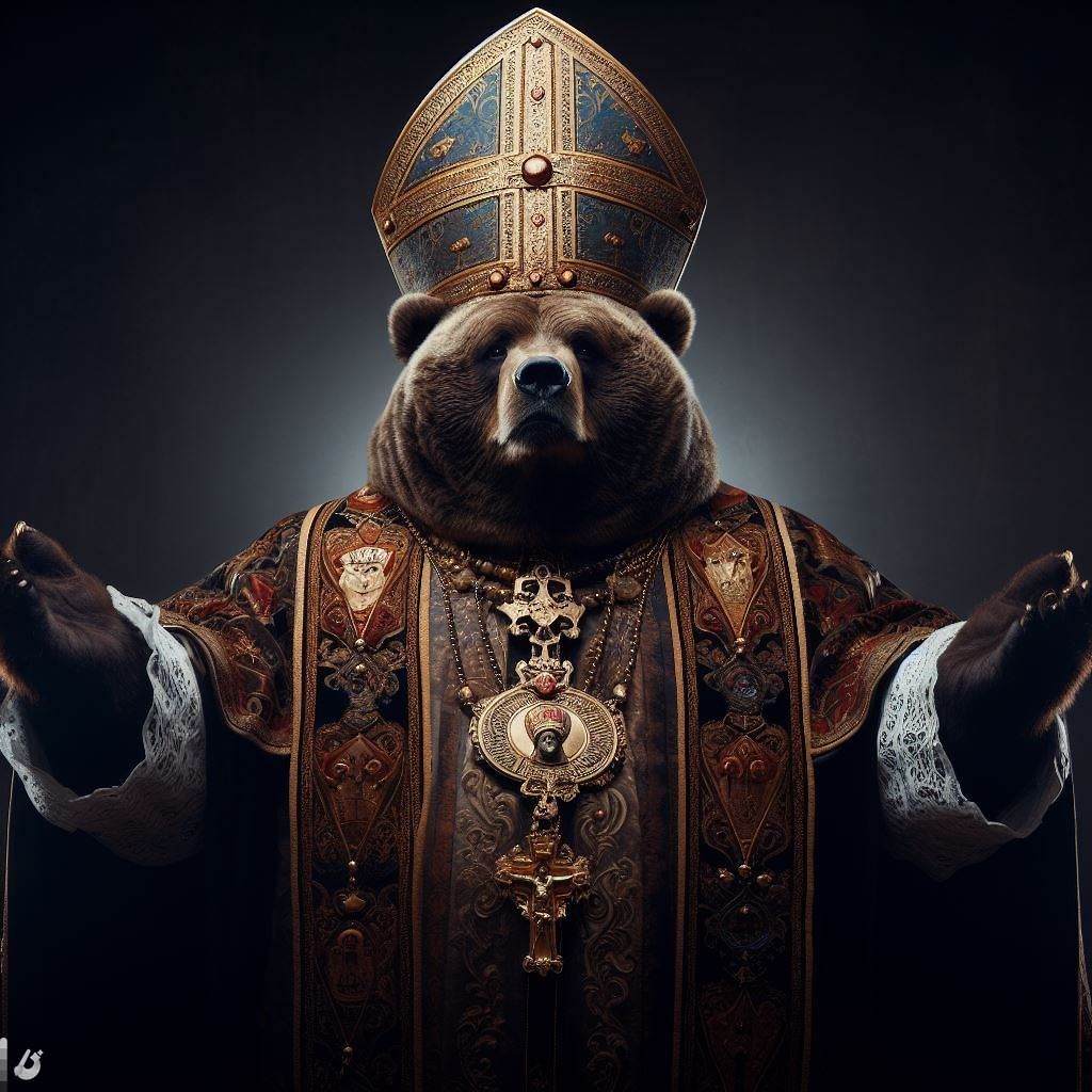 Dark Pope Bear
