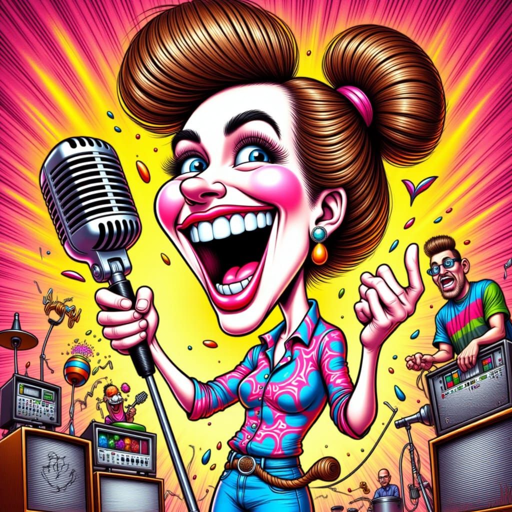 Caricature: Pop Star