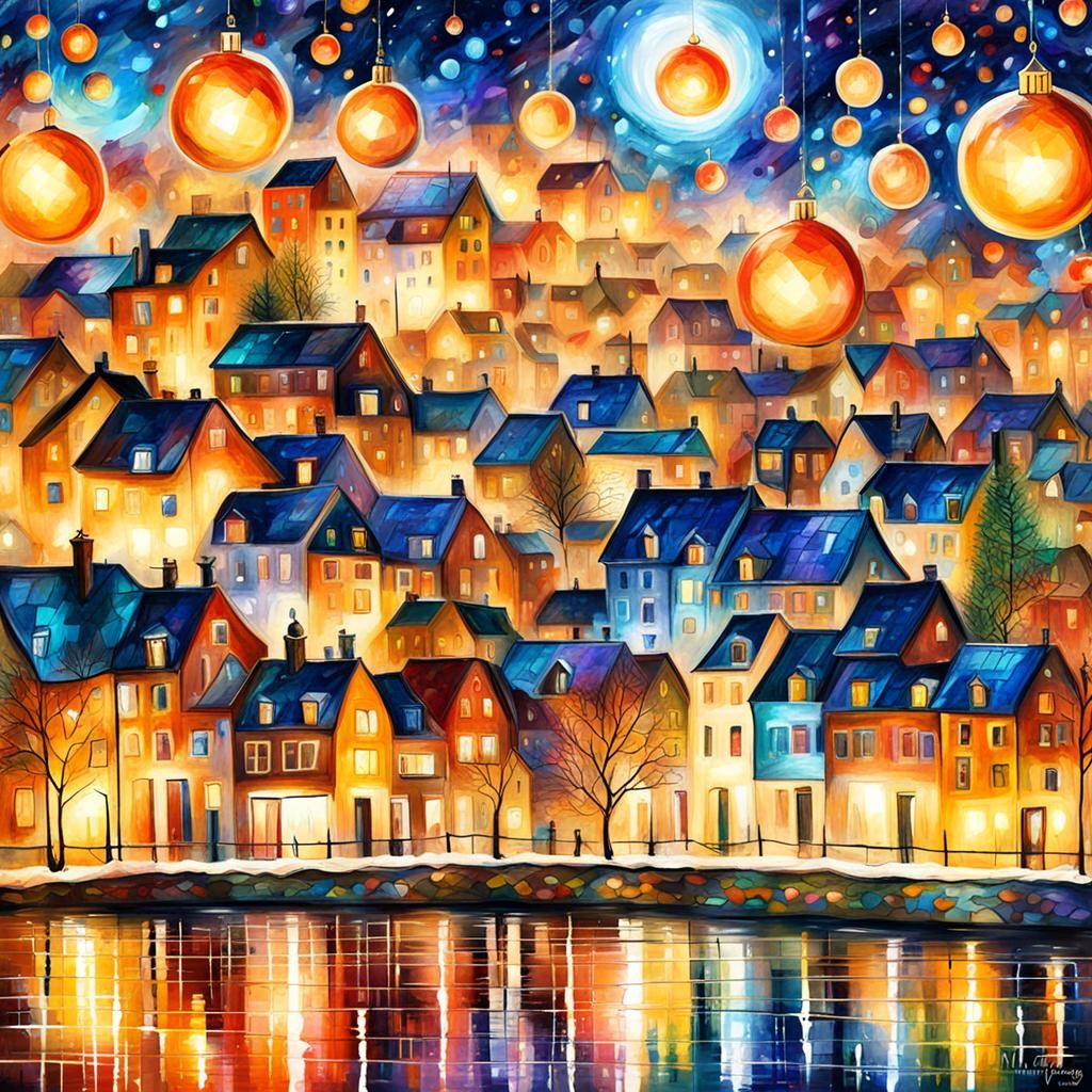 A city of thousand lights AI Generated Artwork NightCafe Creator