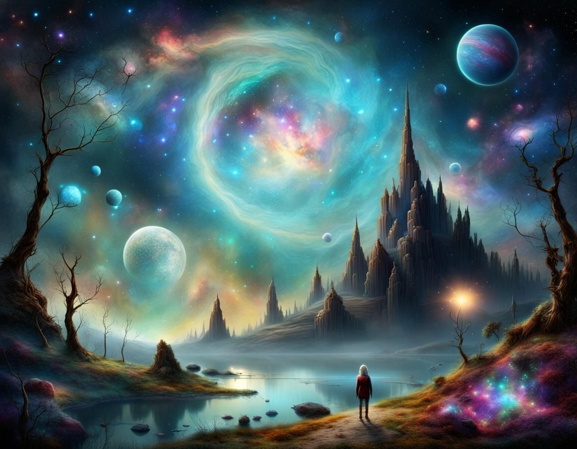 Serene cosmic space (evolved from cavern etc.)