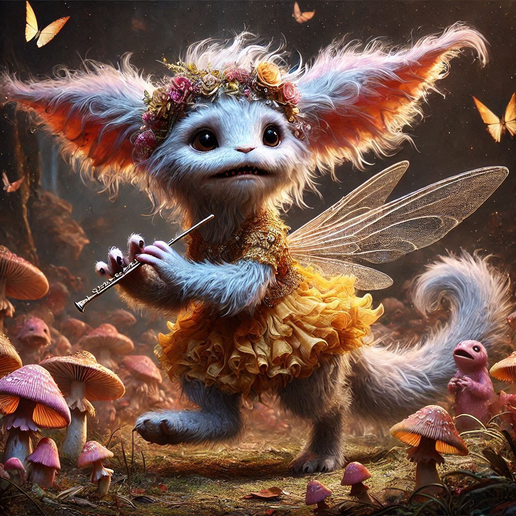 adorable fairy-tale fantasy creature portrait..
