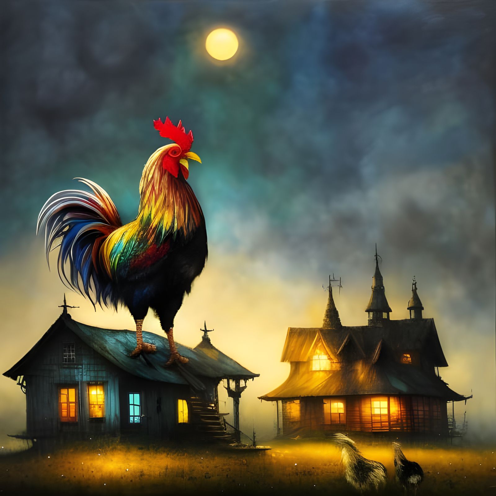 Rooster Rhapsody: Feathered Chatter and Barnyard Banter  by @Mark_Loves_Coffee_