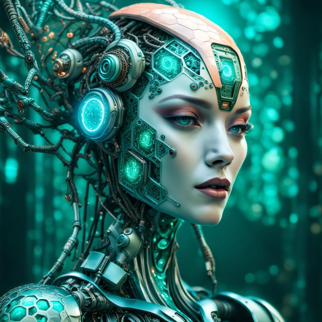 cyborg girl - AI Generated Artwork - NightCafe Creator