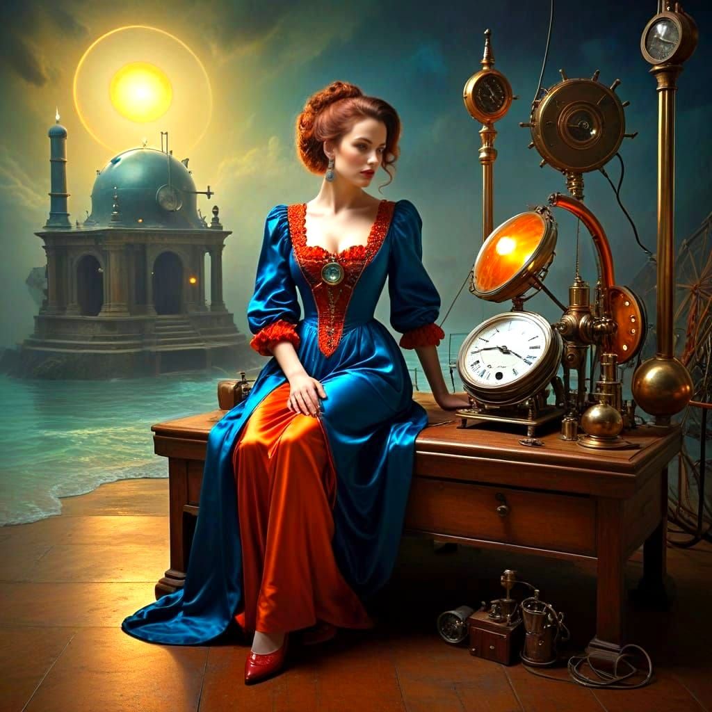 Eccentric Lady Repairs Antique Instruments in Vibrant Surrea...