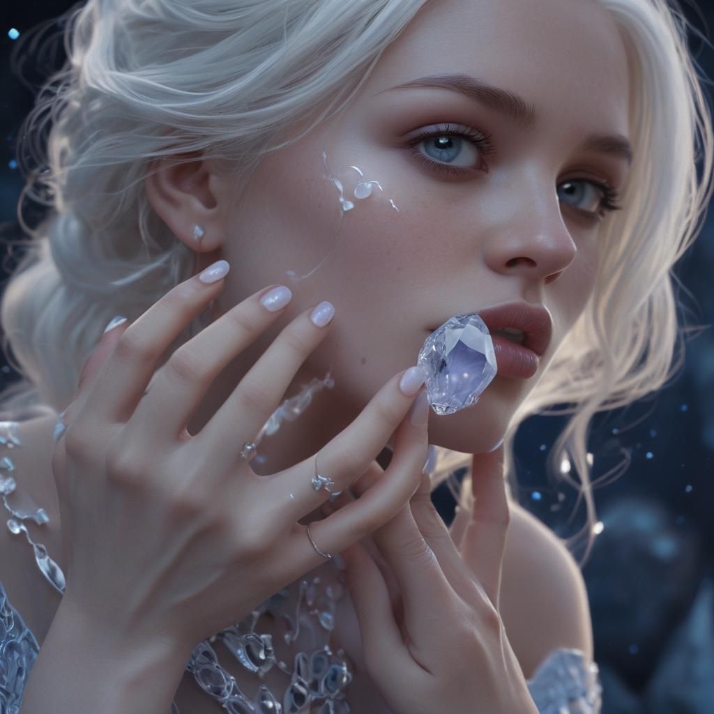 White lips White lips White ink White ink White gemstone White gemstone 