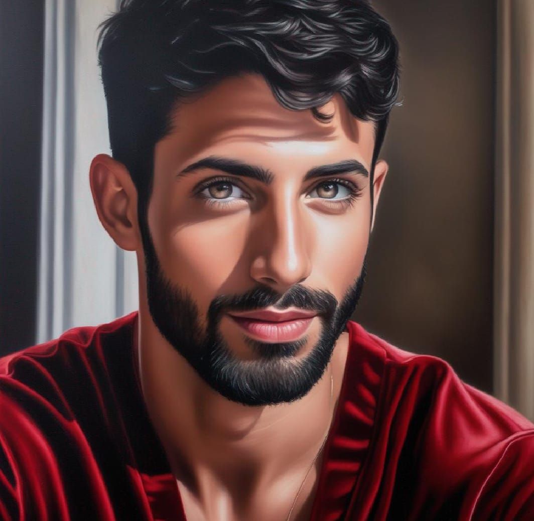 Handsome man  with beard