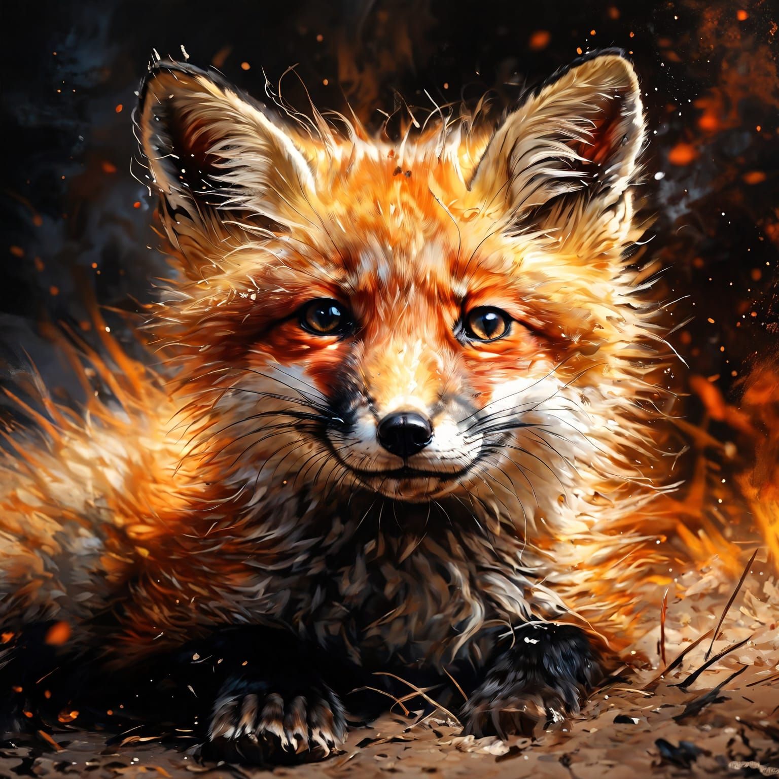 Little Fox - AI Generated Artwork - NightCafe Creator