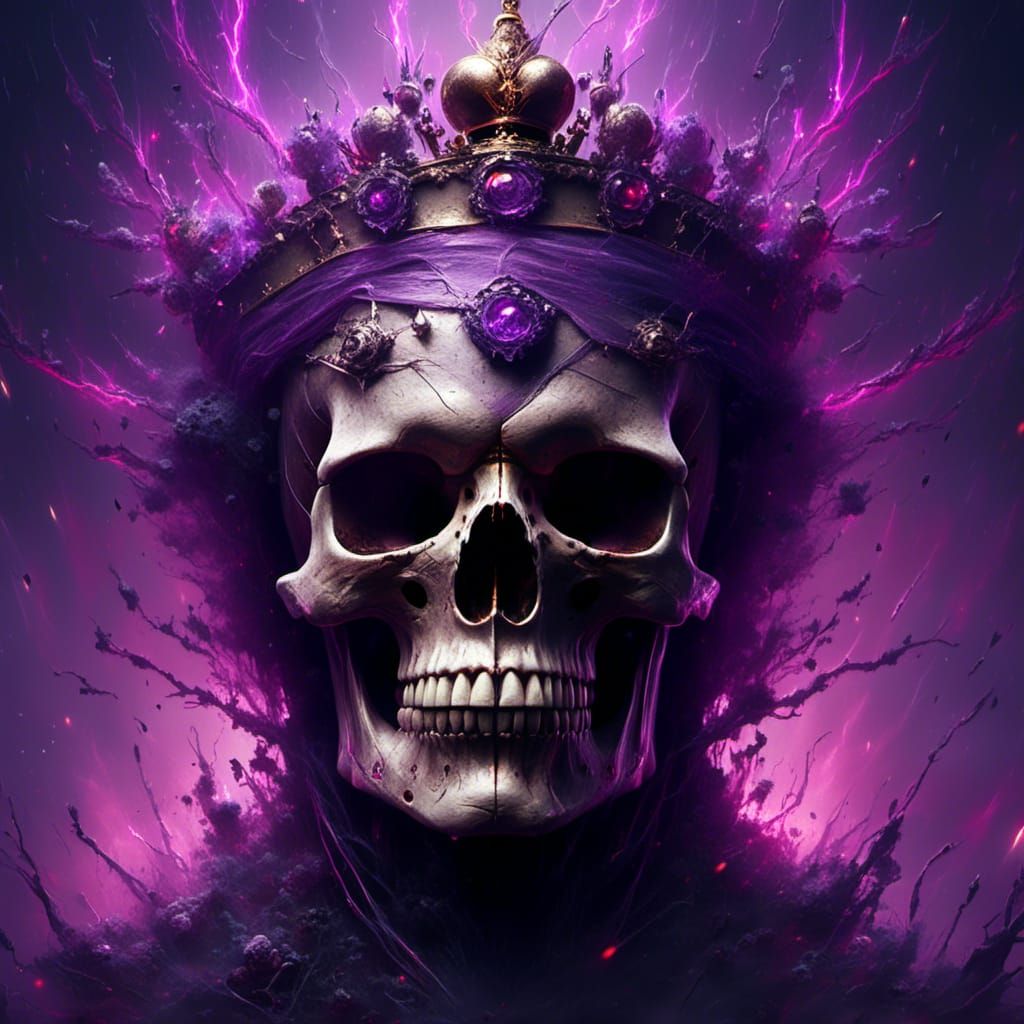 Skull king - AI Generated Artwork - NightCafe Creator