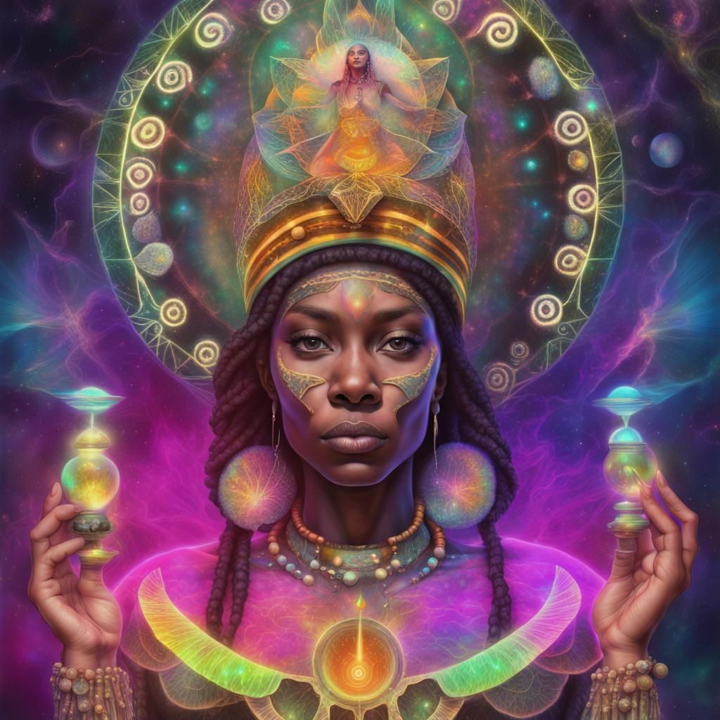 Rasta Priestess - Ai Generated Artwork - Nightcafe Creator