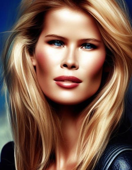 Claudia Schiffer by Patrice Murciano - AI Generated Artwork - NightCafe ...