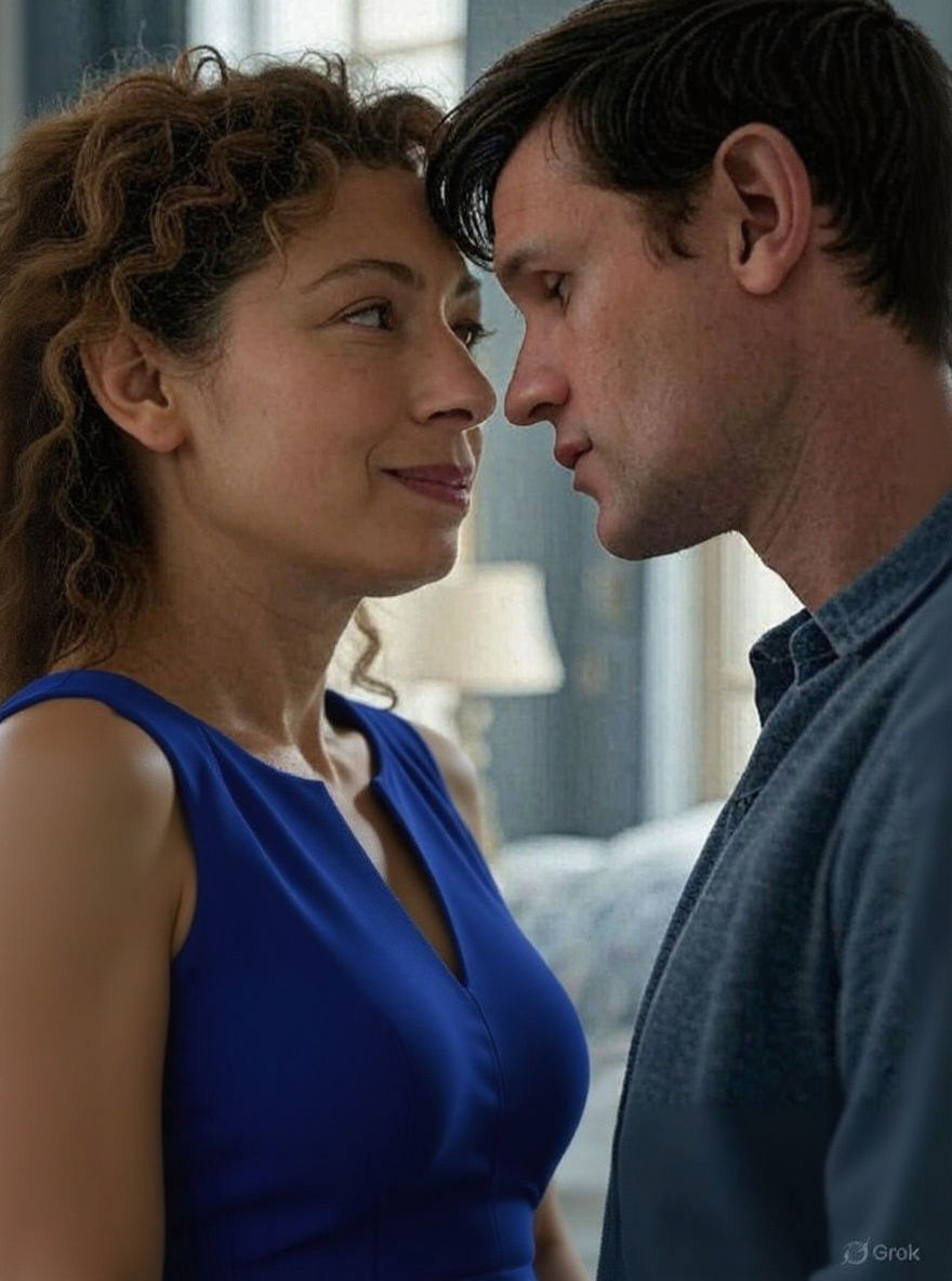 A romantic moment with the Doctor and River