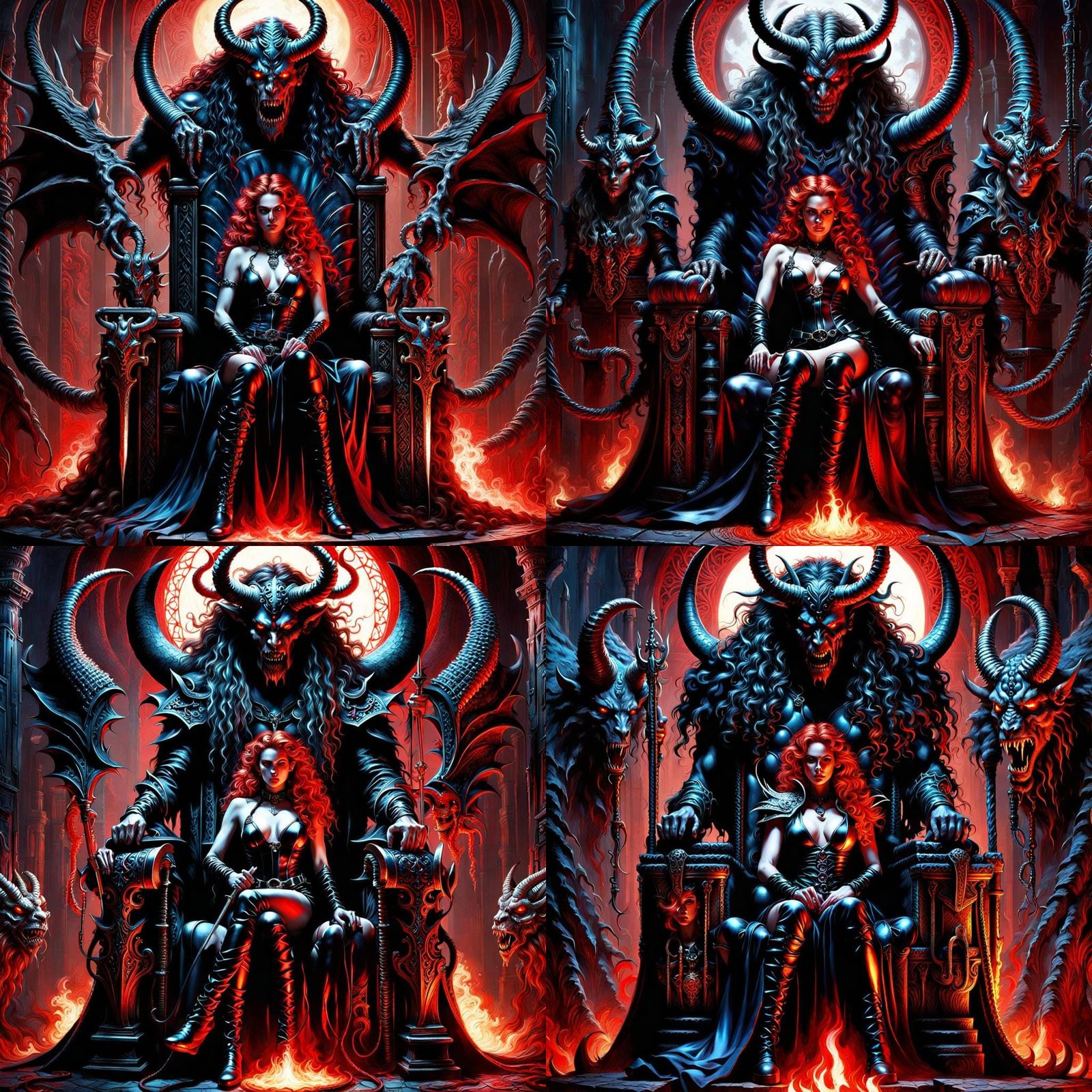 A chilling 3D dark art masterpiece inspired by RA Salvatore ...