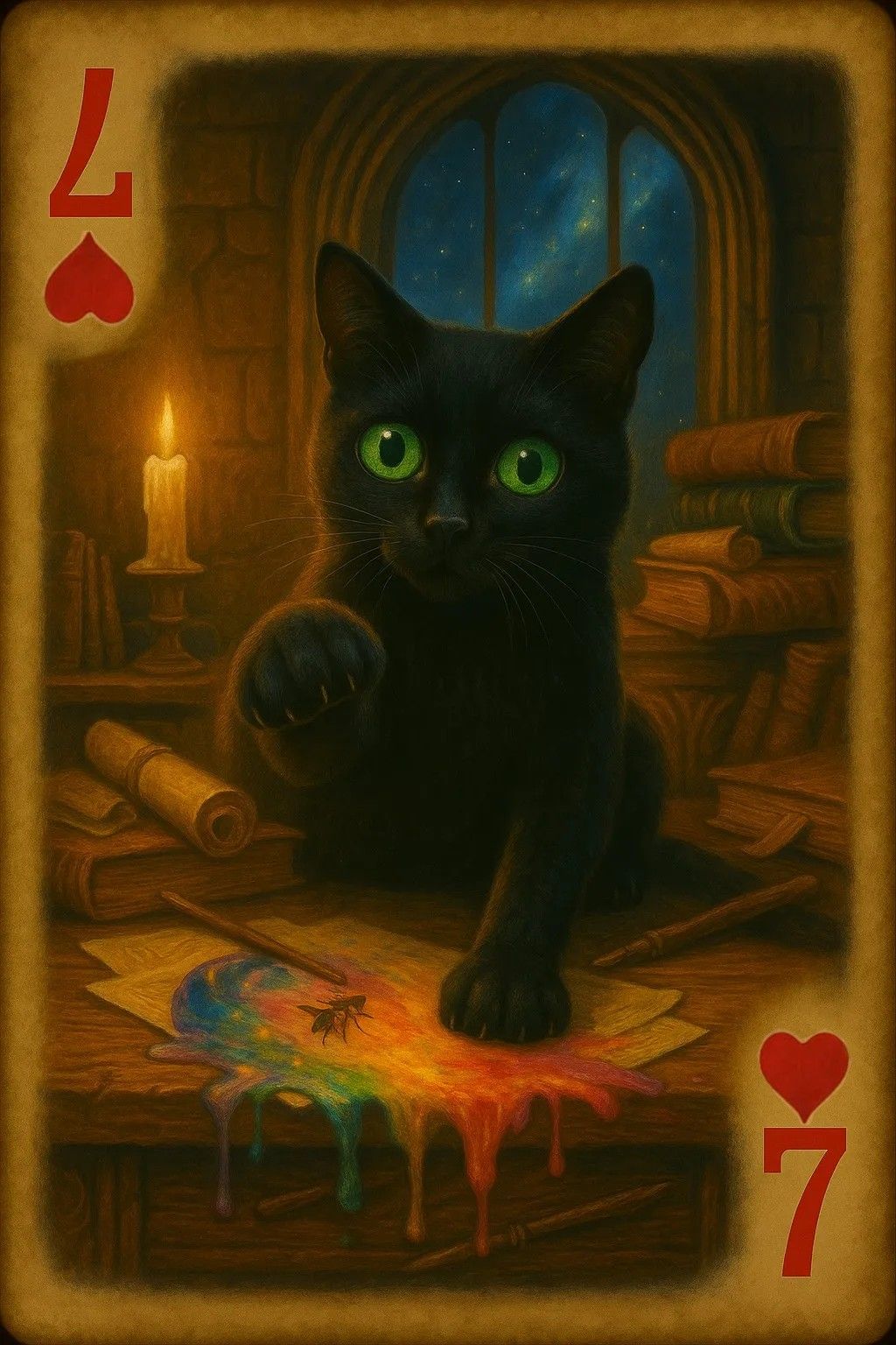 7 of hearts Albus wants a fist bump