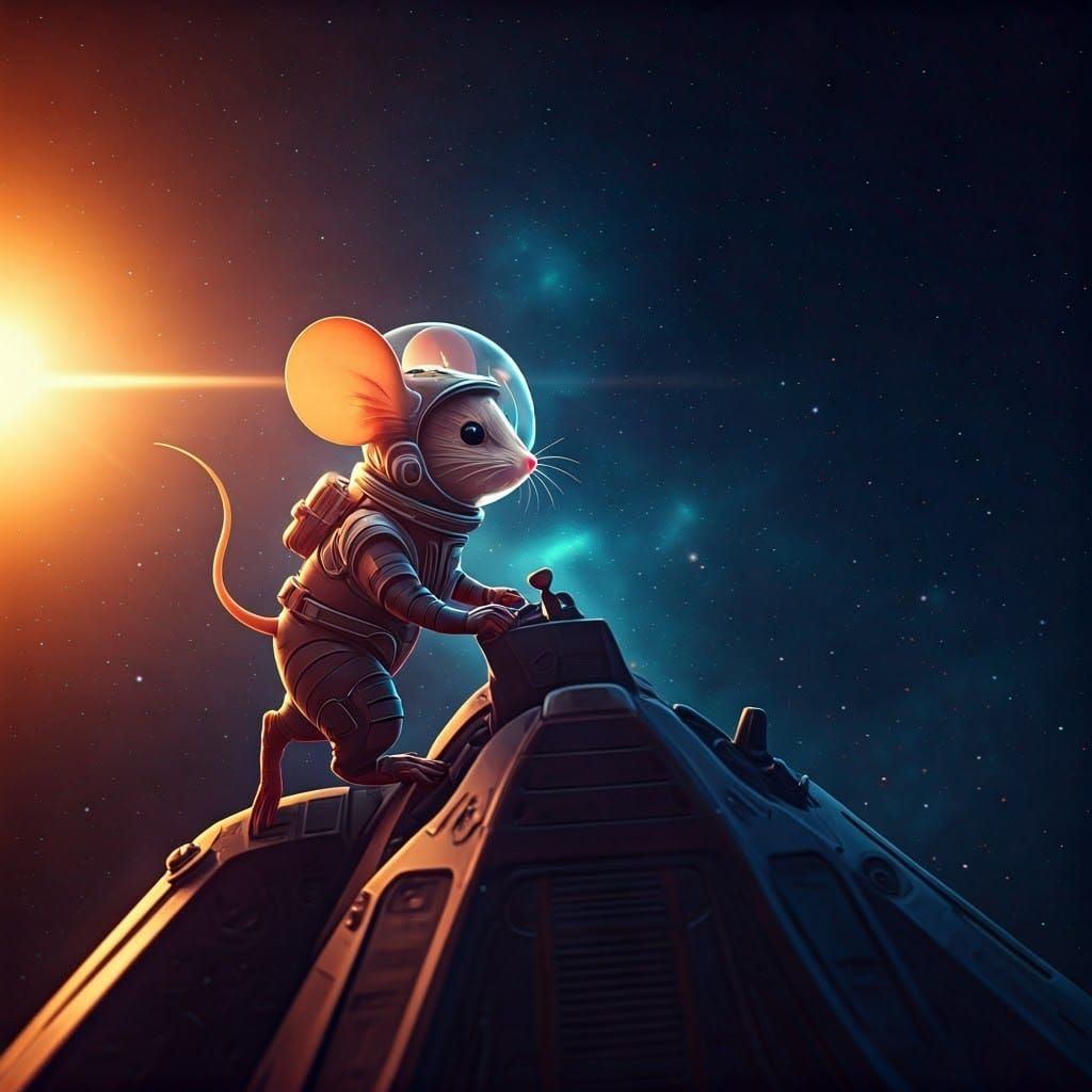 Cosmic Explorer Mouse Blazes Trail in Space