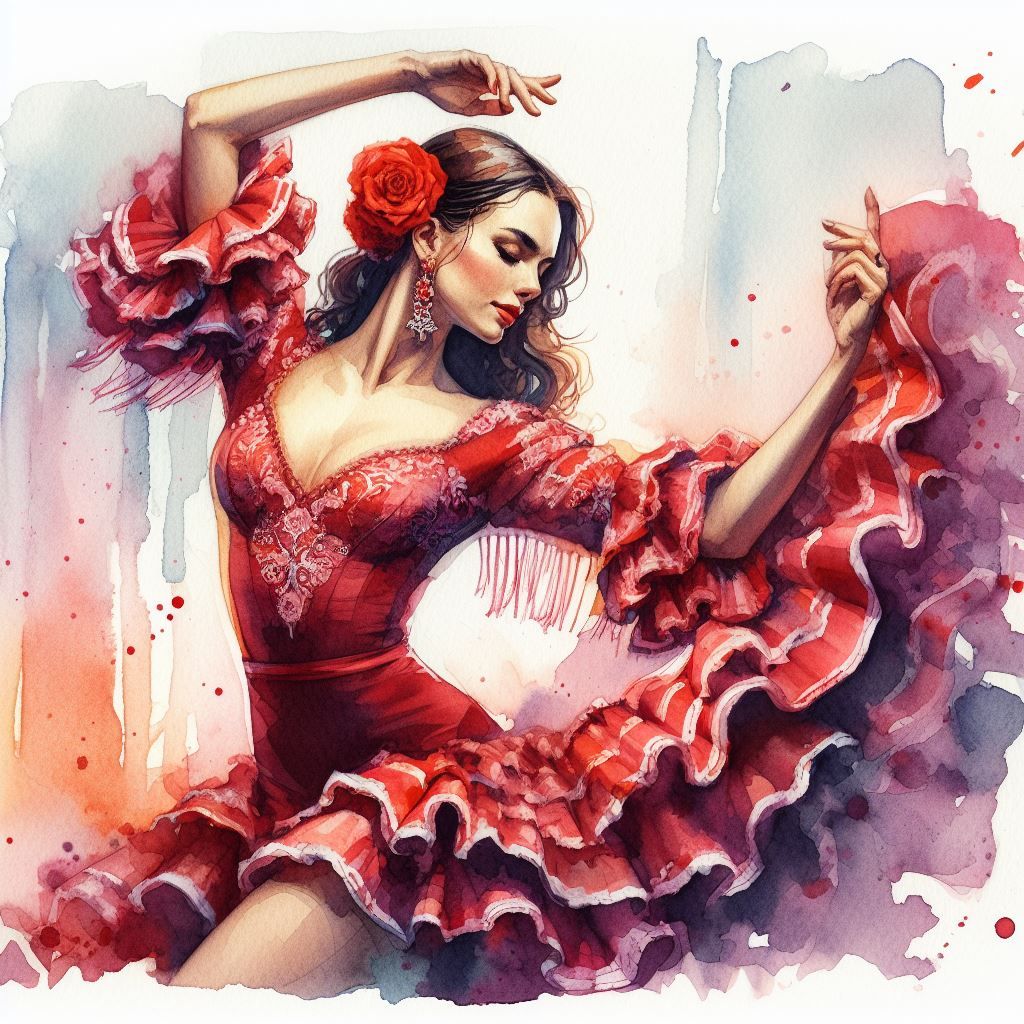Flamenco dance in DALL-E 3