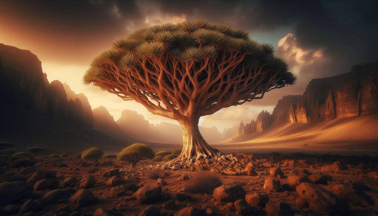 Endemic Dragon Trees of Socorta Forest, Yemen