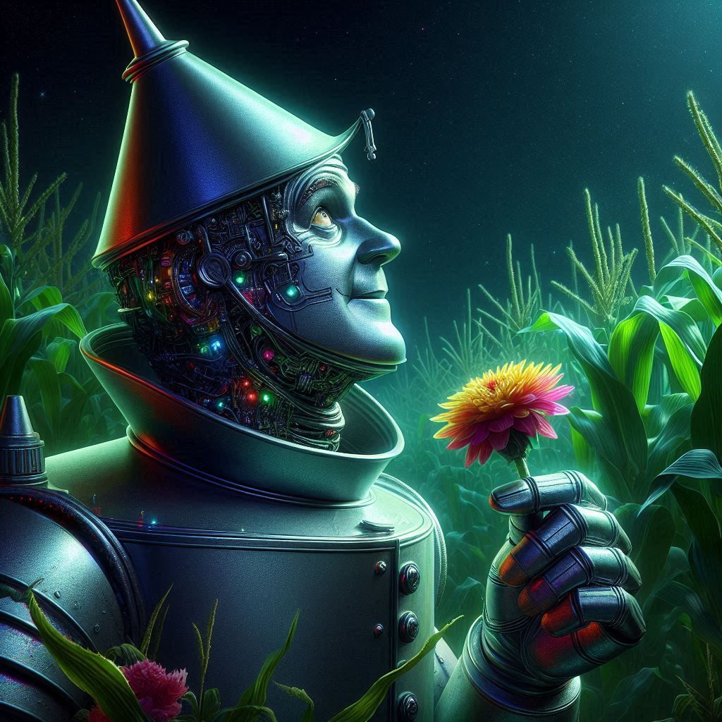 Robotic Tin Man Meets Nature