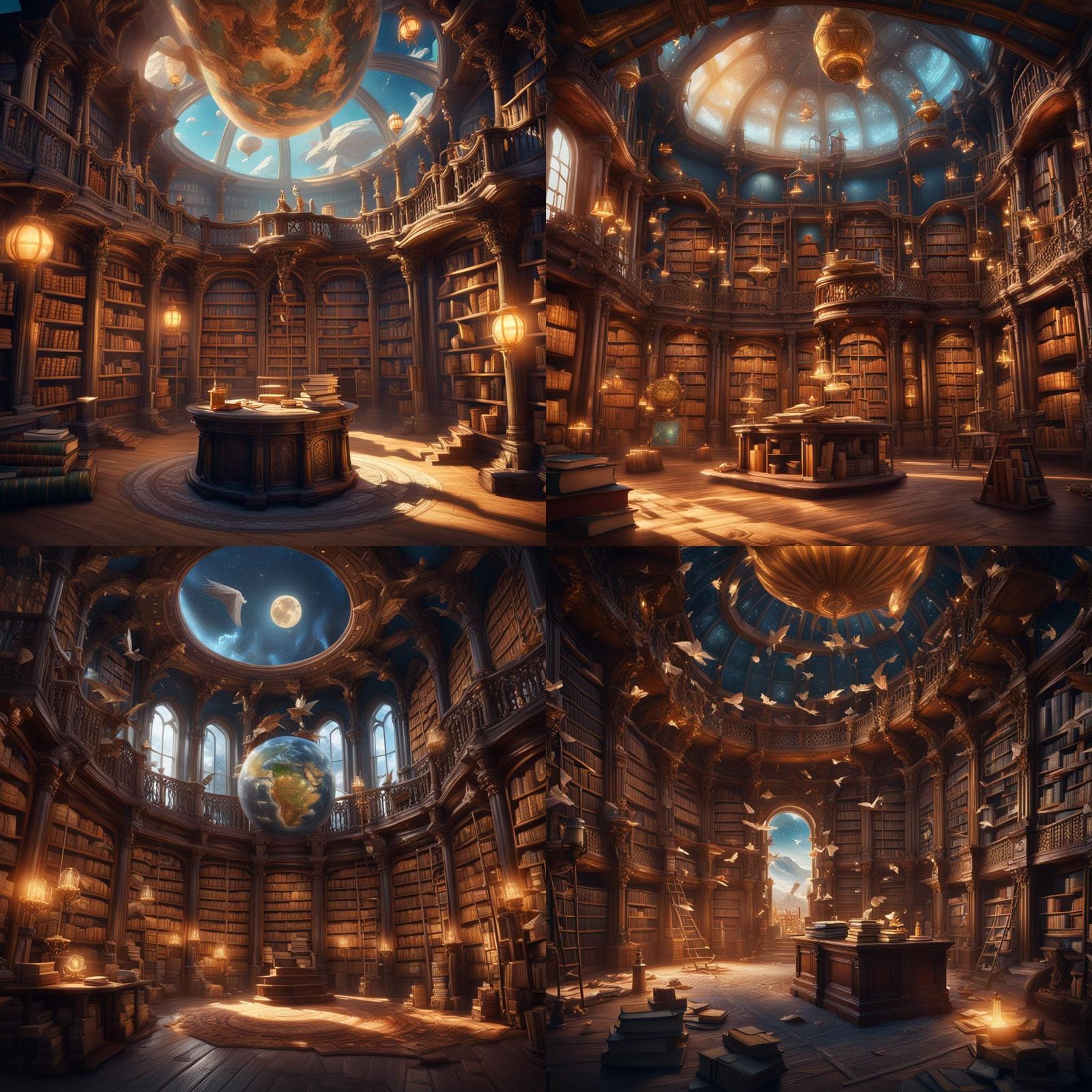 The Flying Library: A magical library that flies around the ...