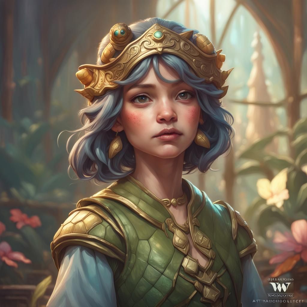 Turtle princess - AI Generated Artwork - NightCafe Creator