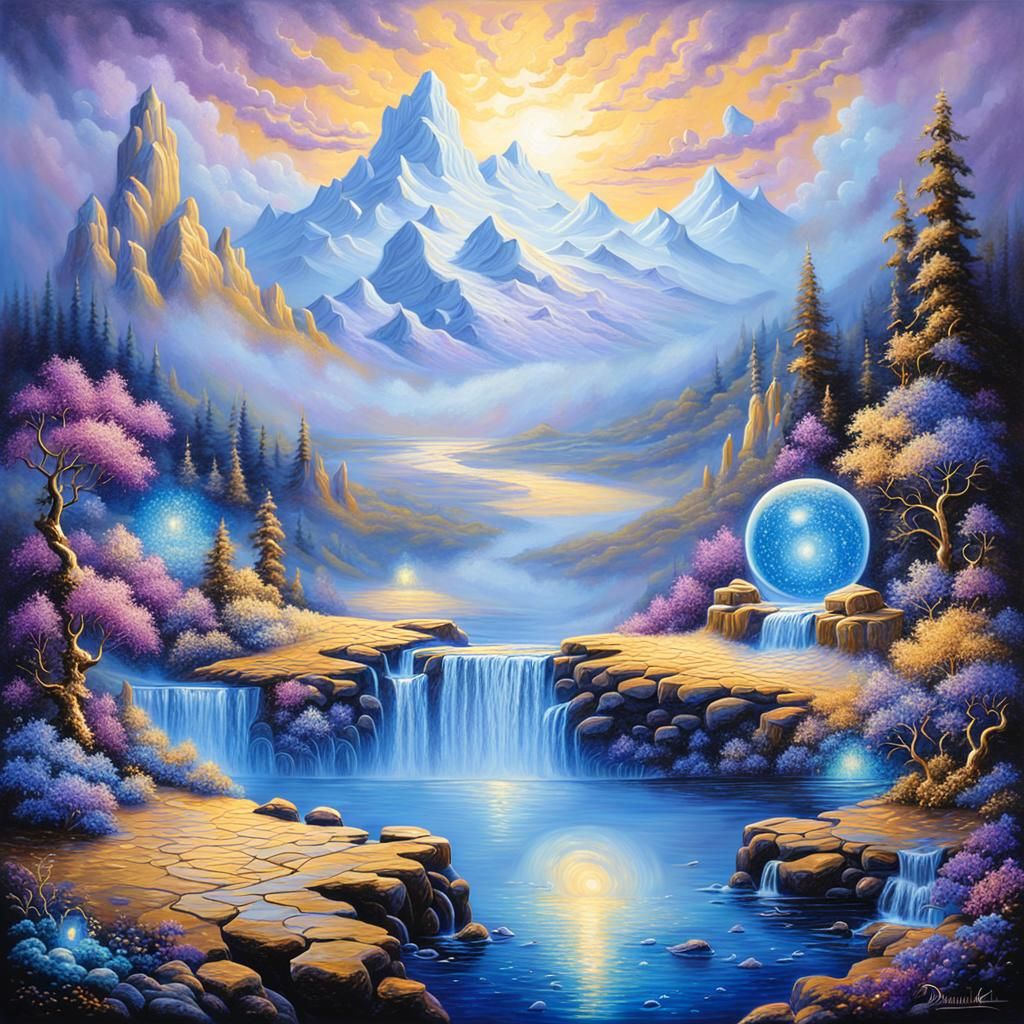 "Celestial Symphony: A Fusion of Cosmic and Serene"