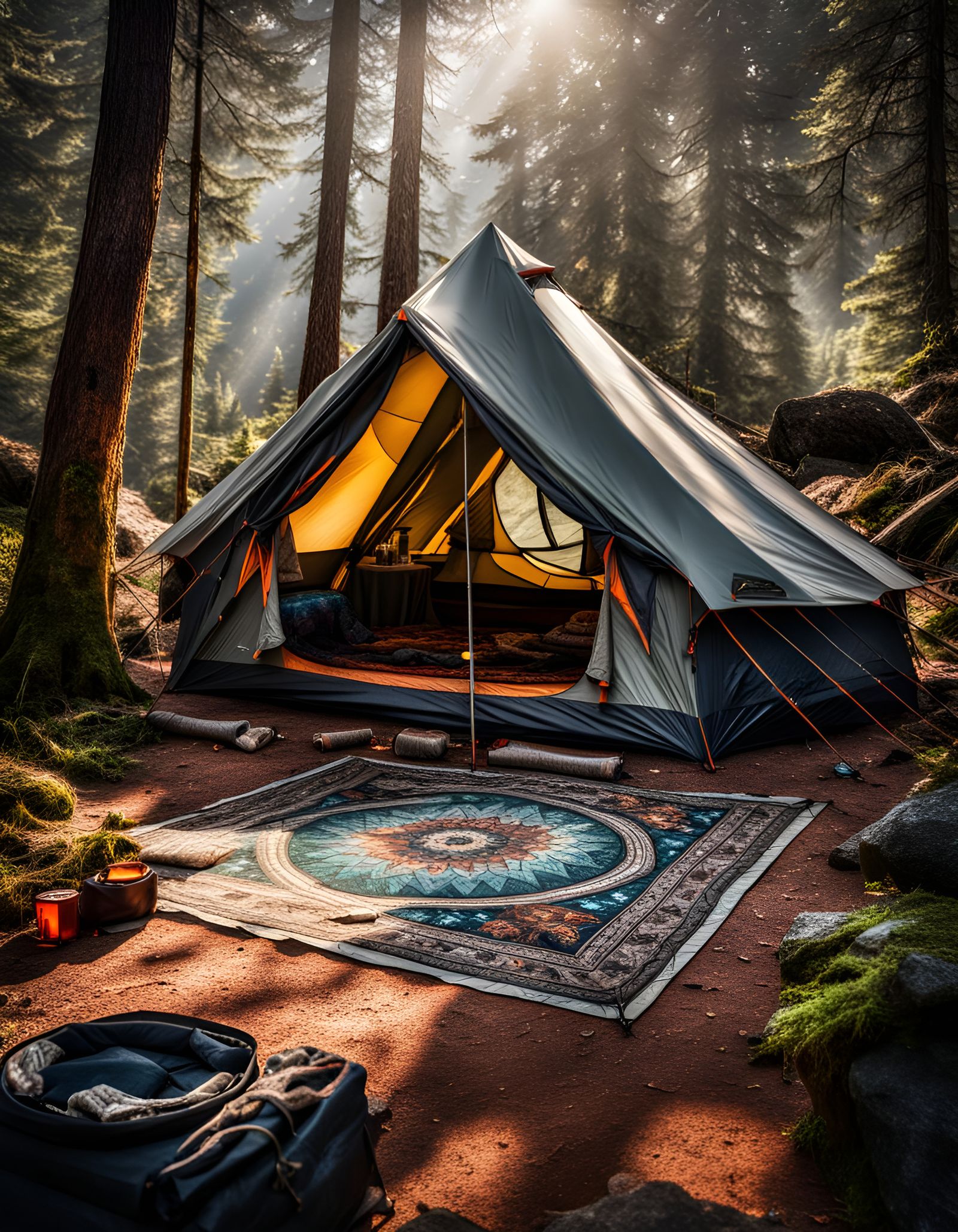 Camping retreat  by @Supersayain_Artwork