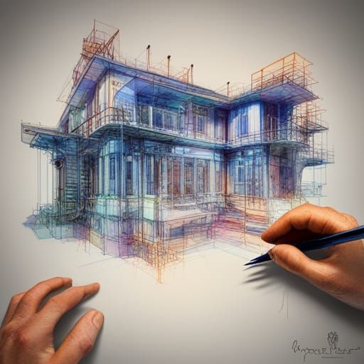 blueprint of a new house
