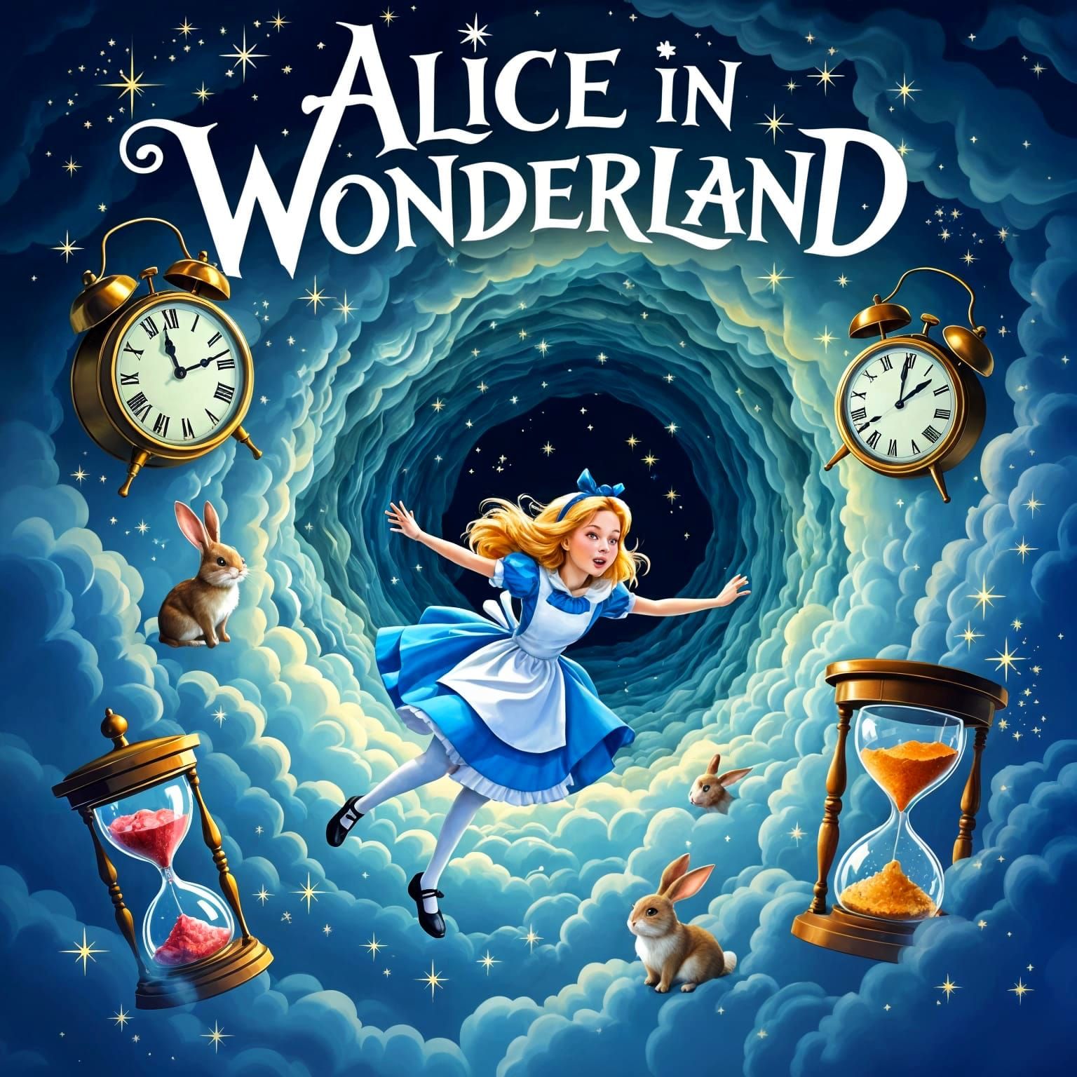 Alice Explores Time and Space  by @Melanie Rhoades 