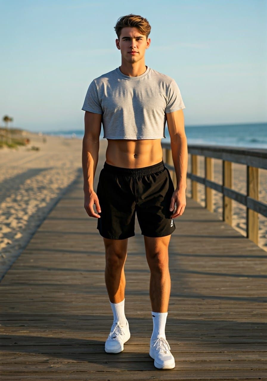 Crop tops on the boardwalk