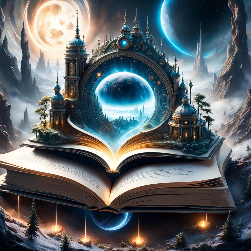 Open Book Fantasy - AI Generated Artwork - NightCafe Creator