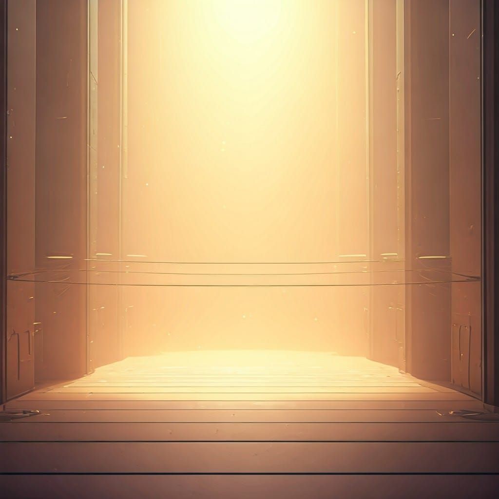 Warm Light Illuminates a Dreamy Landscape in Soft Pastel Col...