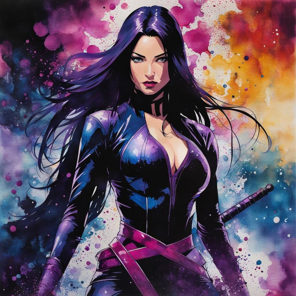 Psylocke - AI Generated Artwork - NightCafe Creator