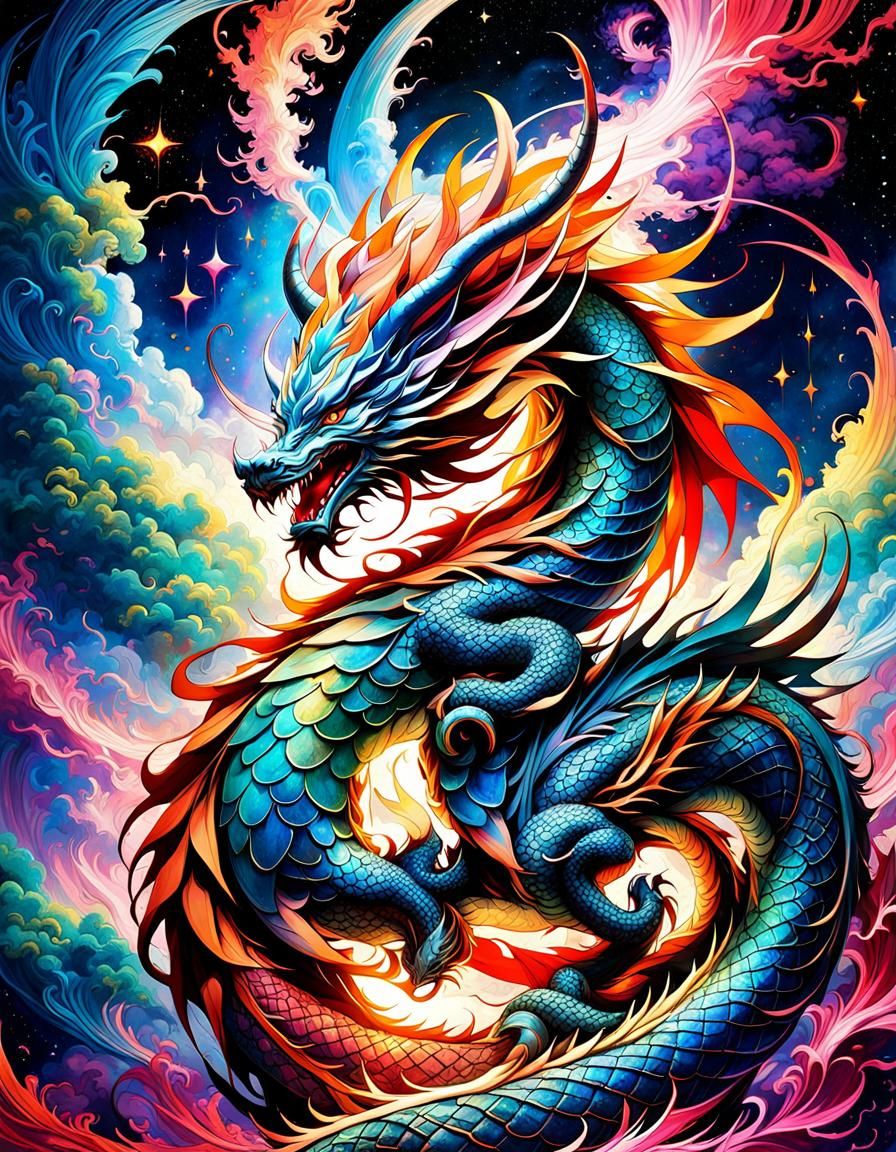 Universal Traveling Dragon #4 - AI Generated Artwork - NightCafe Creator