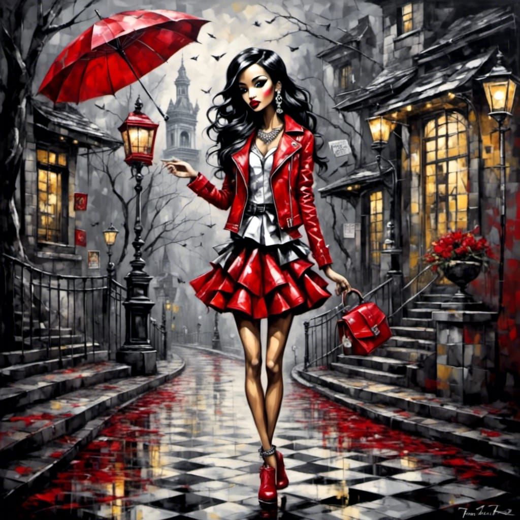 <lora:Splash of Color:1.0> <lora:FreeRain:1.0> The lady in t...