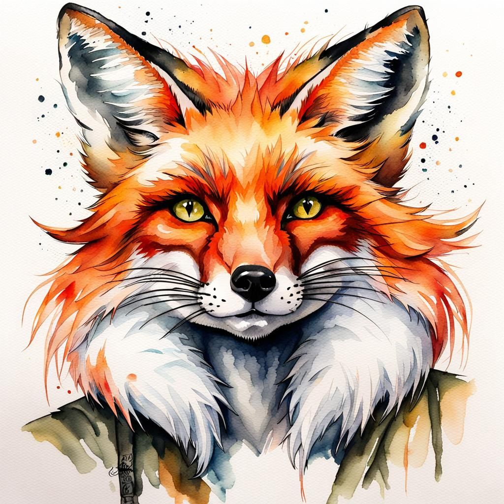 Fox Watercolor