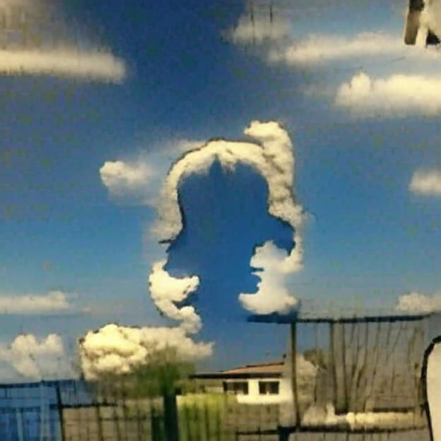Cloud shaped like John Lennon