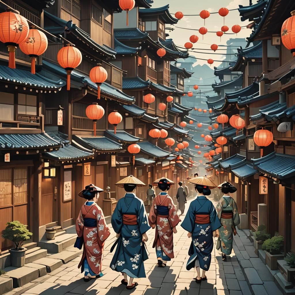 Kimono walk ...