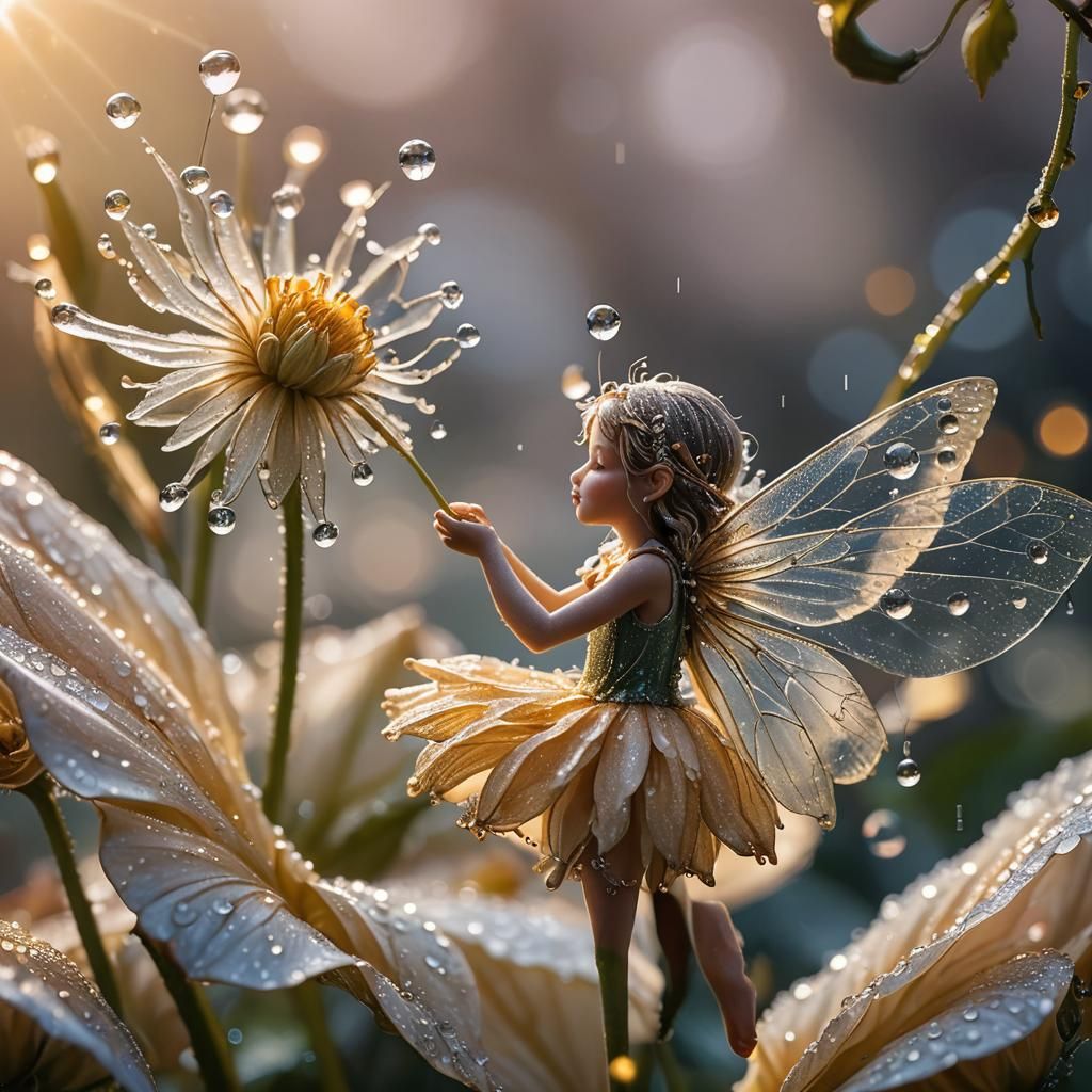 Early morning dew drops   by @David Gotet