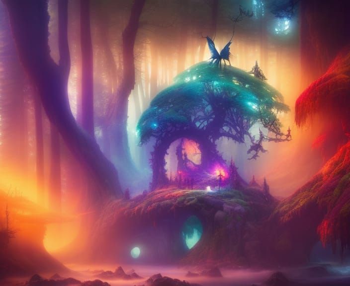 Rainbowland - AI Generated Artwork - NightCafe Creator